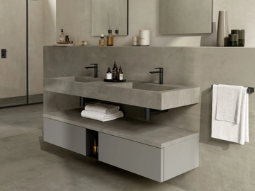 HABITAT DIALOGO - Double wall-mounted vanity unit with drawers by Atlas Concorde - view 2